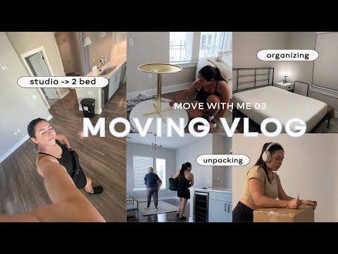 MOVING VLOG 3 | moving day!! unpacking, organizing, & movers